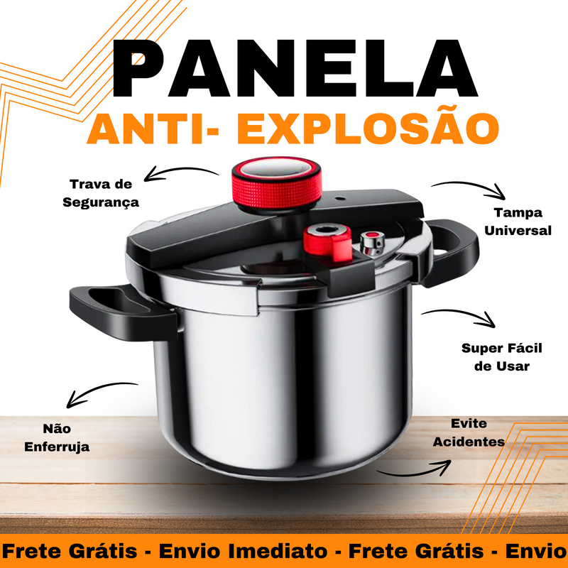 Panela De Pressão Aço Inoxidável - À Prova De Explosão Multifuncional [DESCONTO ÚNICO]